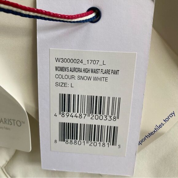 Perfect Moment Aurora High Rise Flare Ski Pants Waterproof Large White NWT - Picture 2 of 7
